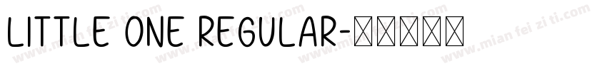 Little One Regular字体转换